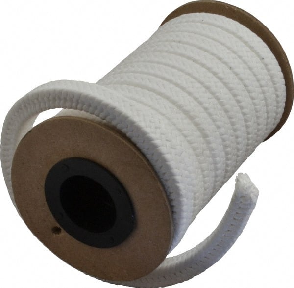 Made in USA - 3/8" x 8.4' Spool Length, PTFE/Sanitary Compression Packing - Americas Industrial Supply