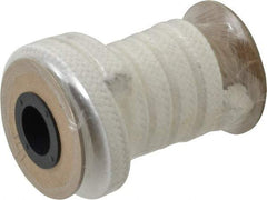 Made in USA - 1/2" x 5.1' Spool Length, PTFE/Sanitary Compression Packing - 1,000 Max psi, 500° F Max, White - Americas Industrial Supply