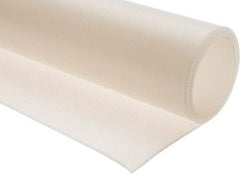 Made in USA - 36" Long, 36" Wide, Silicone Rubber Foam Sheet - 45 to 55 Durometer, Clear, -80 to 450°F, 850 psi Tensile Strength, Stock Length - Americas Industrial Supply