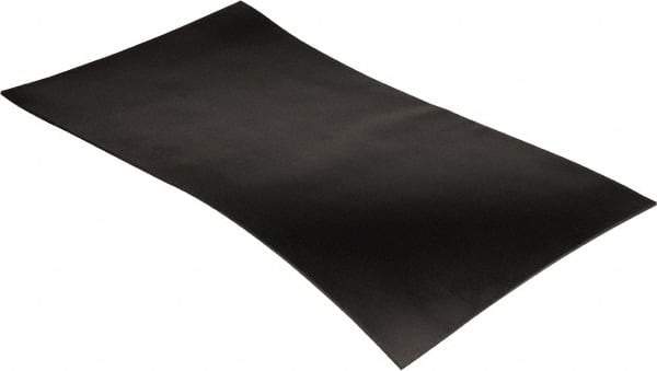 Made in USA - 24" Long, 12" Wide, EPDM Rubber Foam Sheet - 50 to 60 Durometer, Black, -40 to 240°F, 1,000 psi Tensile Strength, Stock Length - Americas Industrial Supply