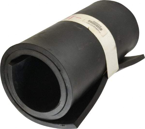Made in USA - 36" Wide, SBR Rubber Foam Sheet - 70 to 80 Durometer, Black, -20 to 170°F, 800 psi Tensile Strength, Cut-to-Length - Americas Industrial Supply