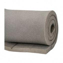 Made in USA - 54" Wide, Pyrell Polyurethane Foam Rubber Foam Sheet - Gray, -40 to 225°F, Plain Backing, Cut-to-Length - Americas Industrial Supply