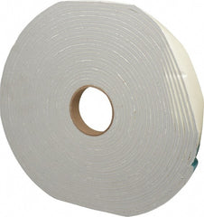 Made in USA - 50' x 1" x 1/4" Gray PVC Foam Roll - Americas Industrial Supply