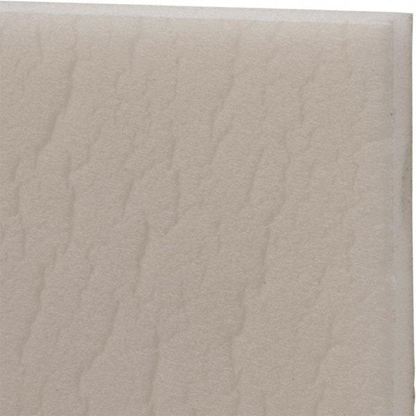 Made in USA - 54" Wide, Polyethylene Foam Rubber Foam Sheet - White, -110 to 180°F, Adhesive Backing, Cut-to-Length - Americas Industrial Supply
