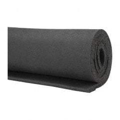Made in USA - 36" Wide, Natural Foam Rubber Foam Sheet - 55 to 65 Durometer, Black, -40 to 160°F, Cut-to-Length - Americas Industrial Supply