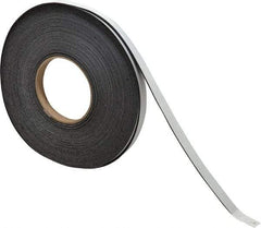 Made in USA - 1/16" Thick x 1/2" Wide x 50' Long Black Closed Cell Neoprene-Blend Spring Rubber Roll - Stock Length, Adhesive Back, 8 to 11 Lb/Cu Ft Density, -40°F to 158°F - Americas Industrial Supply