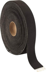 Made in USA - 3/16" Thick x 2" Wide x 50' Long Black Closed Cell Neoprene-Blend Spring Rubber Roll - Stock Length, Adhesive Back, 8 to 11 Lb/Cu Ft Density, -40°F to 158°F - Americas Industrial Supply