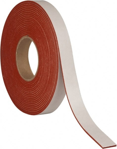 Made in USA - 30' x 3/4" x 3/32" Tan-Orange Silicone Foam Roll - Americas Industrial Supply