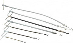 Made in USA - 7 Piece Flexible Shaft Packing Tool Set - Contains 6-1/2, 10-1/2, 15, 18, 22 & 30" Tools - Americas Industrial Supply