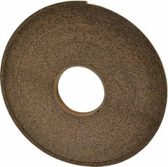 Made in USA - 1/2" Wide x 1/8" Thick, Adhesive Backed Gasketing Roll - Americas Industrial Supply