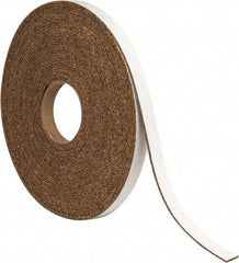 Made in USA - 3/4" Wide x 1/8" Thick, Adhesive Backed Gasketing Roll - 40 to 60 Durometer, 33 Lb per Cubic' Min Density - Americas Industrial Supply