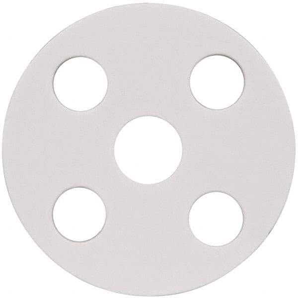 Made in USA - 1/2" Pipe, Flange Gasket - Gore-Tex GR, White, 1/16" Thick - Americas Industrial Supply