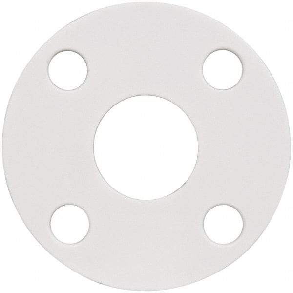 Made in USA - 1-1/4" Pipe, Flange Gasket - Gore-Tex GR, White, 1/16" Thick - Americas Industrial Supply