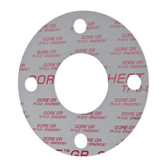 Made in USA - 2-1/2" Pipe, Flange Gasket - Gore-Tex GR, White, 1/16" Thick - Americas Industrial Supply