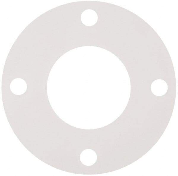 Made in USA - 3" Pipe, Flange Gasket - Gore-Tex GR, White, 1/16" Thick - Americas Industrial Supply