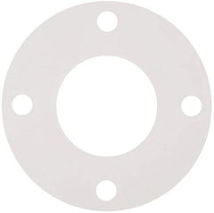 Made in USA - 3" Pipe, Flange Gasket - Gore-Tex GR, White, 1/16" Thick - Americas Industrial Supply