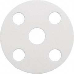 Made in USA - 1/2" Pipe, Flange Gasket - Gore-Tex GR, White, 1/16" Thick - Americas Industrial Supply