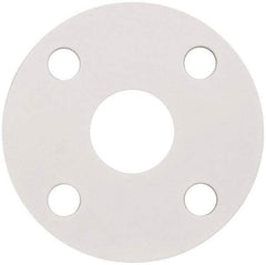 Made in USA - 1-1/2" Pipe, Flange Gasket - Gore-Tex GR, White, 1/16" Thick - Americas Industrial Supply