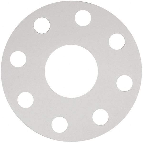 Made in USA - 2" Pipe, Flange Gasket - Gore-Tex GR, White, 1/16" Thick - Americas Industrial Supply