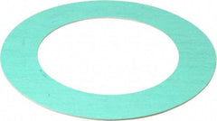 Made in USA - 4" Pipe, 4-1/2" ID x 6-7/8" OD Flange Gasket - Fiberglass/Aramid Fiber, Green/White, 1/16" Thick - Americas Industrial Supply