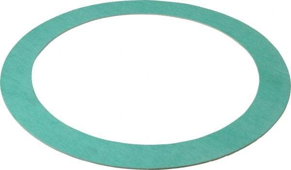 Made in USA - 8" Pipe, 8-5/8" ID x 11" OD Flange Gasket - Fiberglass/Aramid Fiber, Green/White, 1/16" Thick - Americas Industrial Supply