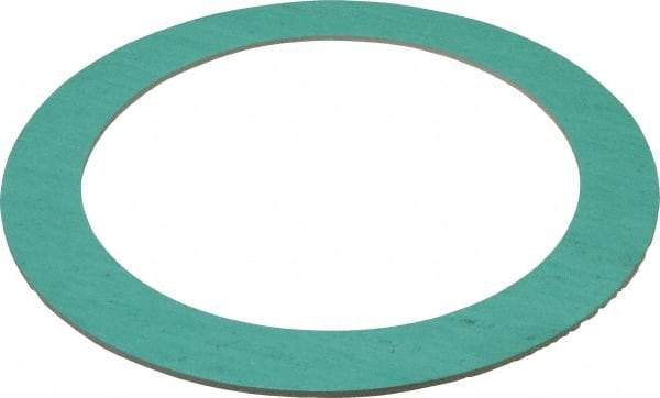 Made in USA - 6" Pipe, 6-5/8" ID x 8-3/4" OD Flange Gasket - Fiberglass/Aramid Fiber, Green/White, 1/8" Thick - Americas Industrial Supply