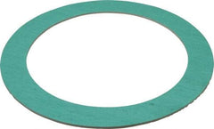 Made in USA - 6" Pipe, 6-5/8" ID x 8-3/4" OD Flange Gasket - Fiberglass/Aramid Fiber, Green/White, 1/8" Thick - Americas Industrial Supply