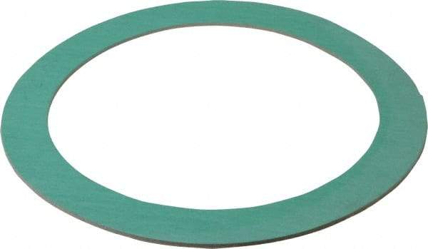 Made in USA - 8" Pipe, 8-5/8" ID x 11" OD Flange Gasket - Fiberglass/Aramid Fiber, Green/White, 1/8" Thick - Americas Industrial Supply