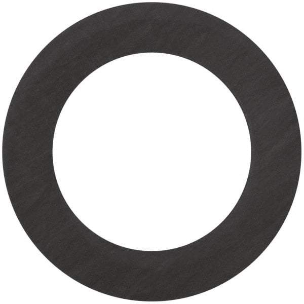 Made in USA - 4" Pipe, 4-1/2" ID x 6-7/8" OD Flange Gasket - Carbon Fiber, Black, 1/16" Thick - Americas Industrial Supply