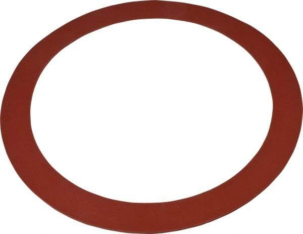 Made in USA - 10" Pipe, 10-3/4" ID x 13-3/8" OD Flange Gasket - Red Rubber, Red, 1/8" Thick - Americas Industrial Supply