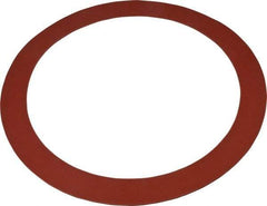 Made in USA - 10" Pipe, 10-3/4" ID x 13-3/8" OD Flange Gasket - Red Rubber, Red, 1/8" Thick - Americas Industrial Supply