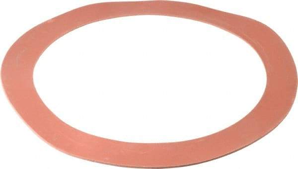 Made in USA - 12" Pipe, 12-3/4" ID x 16-1/8" OD Flange Gasket - Red Rubber, Red, 1/8" Thick - Americas Industrial Supply