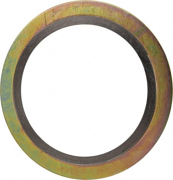 Value Collection - 6" Pipe, 7-3/16" ID x 9-7/8" OD Flange Gasket - Carbon Steel/Stainless Steel, 8-1/4" Flange Diam - Americas Industrial Supply