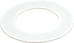 Made in USA - 4" Pipe, 4" ID x 6-7/8" OD Flange Gasket - PTFE, White, 3/32" Thick - Americas Industrial Supply