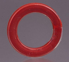 Made in USA - 4-7/8" ID x 5-29/32" OD Flange Gasket - PTFE, Red, 1/4" Thick - Americas Industrial Supply