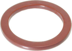 Made in USA - 2" ID x 2-5/8" OD Flange Gasket - PTFE, Red, 1/4" Thick - Americas Industrial Supply