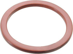 Made in USA - 3" ID x 3-23/32" OD Flange Gasket - PTFE, Red, 1/4" Thick - Americas Industrial Supply