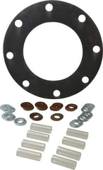 Made in USA - 8" Pipe, 8" ID x 13-1/2" OD Flange Gasket - Neoprene Rubber, 1/8" Thick - Americas Industrial Supply