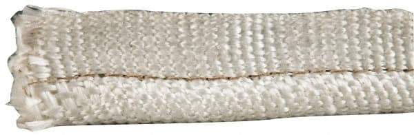 Made in USA - 1/2" Bulb Diam, 1-1/4" Overall Width, Silica Tadpole Gasketing - 25' Long, Tan - Americas Industrial Supply