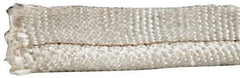 Made in USA - 1/2" Bulb Diam, 1-1/4" Overall Width, Silica Tadpole Gasketing - 25' Long, Tan - Americas Industrial Supply