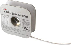 Value Collection - 50' Long x 1/4" Wide Gore Tex Joint Sealant - White, 7/16 to 5/8" Approximate Flange Form Width - Americas Industrial Supply