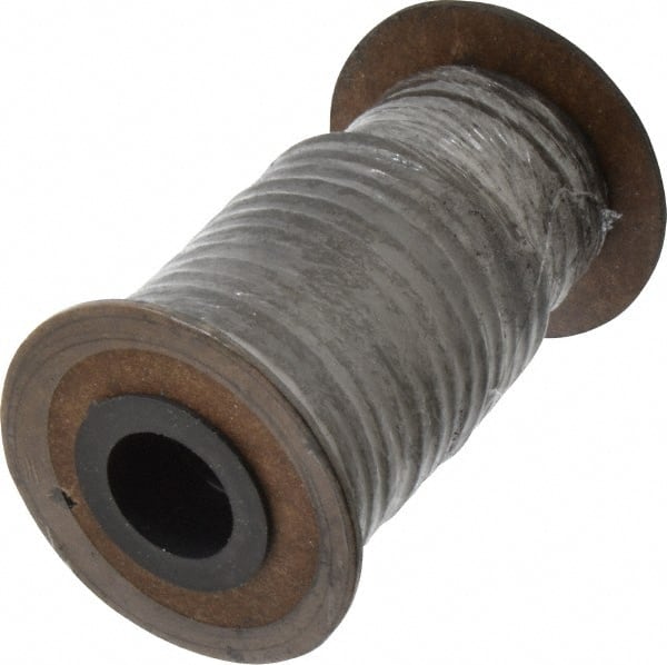 Made in USA - 3/16" x 22' Spool Length, Acrylic Fiber Graphite Yarn Compression Packing - Americas Industrial Supply