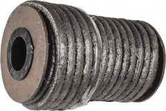 Made in USA - 1/4" x 29.4' Spool Length, Acrylic Fiber Graphite Yarn Compression Packing - 500° F Max, Dark Gray - Americas Industrial Supply