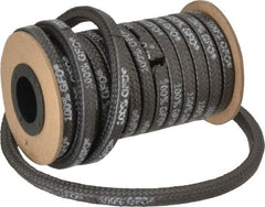 Made in USA - 5/16" x 14.2' Spool Length, 100% GFO Fiber Compression Packing - Americas Industrial Supply