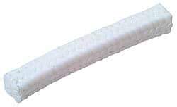 Made in USA - 5/8" x 1.6' Spool Length, PTFE/Soft Filament Compression Packing - 1,000 Max psi, -450 to 500° F, White - Americas Industrial Supply
