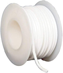 Made in USA - 3/32" x 20' Spool Length, PTFE Compression Packing - -450 to 550° F, White - Americas Industrial Supply