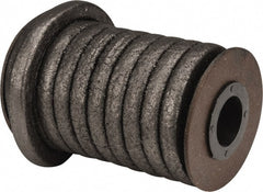Made in USA - 3/8" x 12.4' Spool Length, Graphite Impregnated Aramid Compression Packing - Americas Industrial Supply