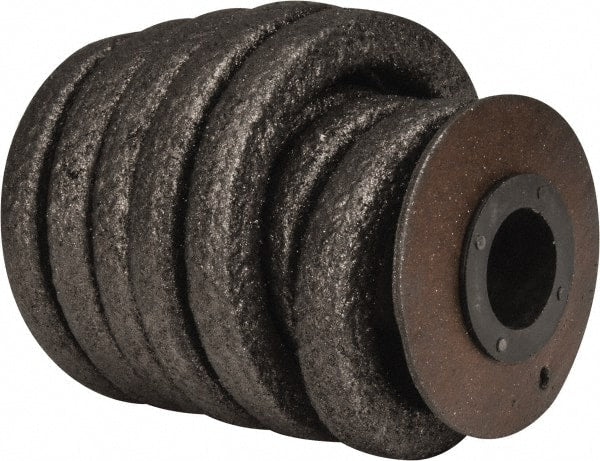 Made in USA - 5/8" x 4.7' Spool Length, Graphite Impregnated Aramid Compression Packing - Americas Industrial Supply