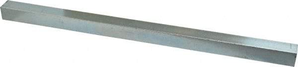 Made in USA - 12" Long x 5/8" High x 5/8" Wide, Zinc-Plated Oversized Key Stock - C1018 Steel - Americas Industrial Supply