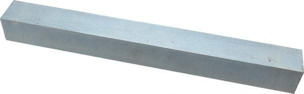 Made in USA - 12" Long x 1-1/4" High x 1-1/4" Wide, Zinc-Plated Oversized Key Stock - C1018 Steel - Americas Industrial Supply